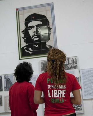 Exposición de la historia de la República, en Marinaleda.-